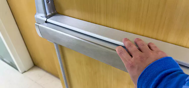 Installing a Push Bar on a Door Temple